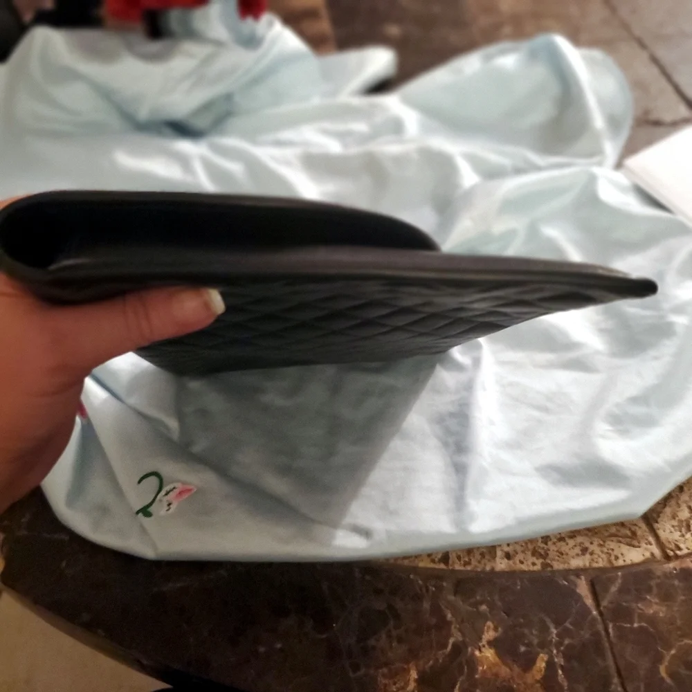 Yves Saint Laurent YSL Black Envelope clutch bag w/ $30 COA included